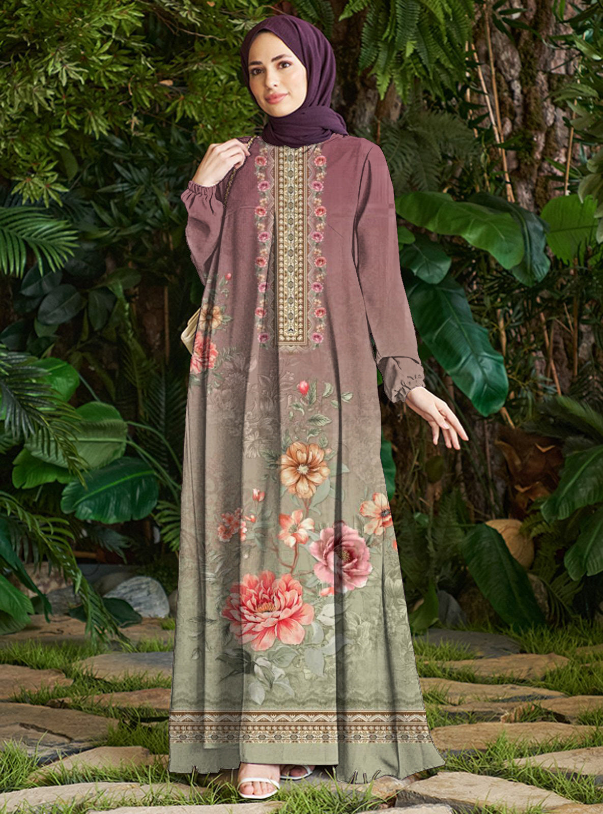 Unique Graceful Charming Autumn Fashion Printed Dress