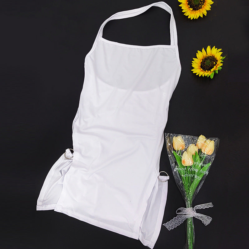 Summer Solid Color Backless Halter Sexy Hot Dress