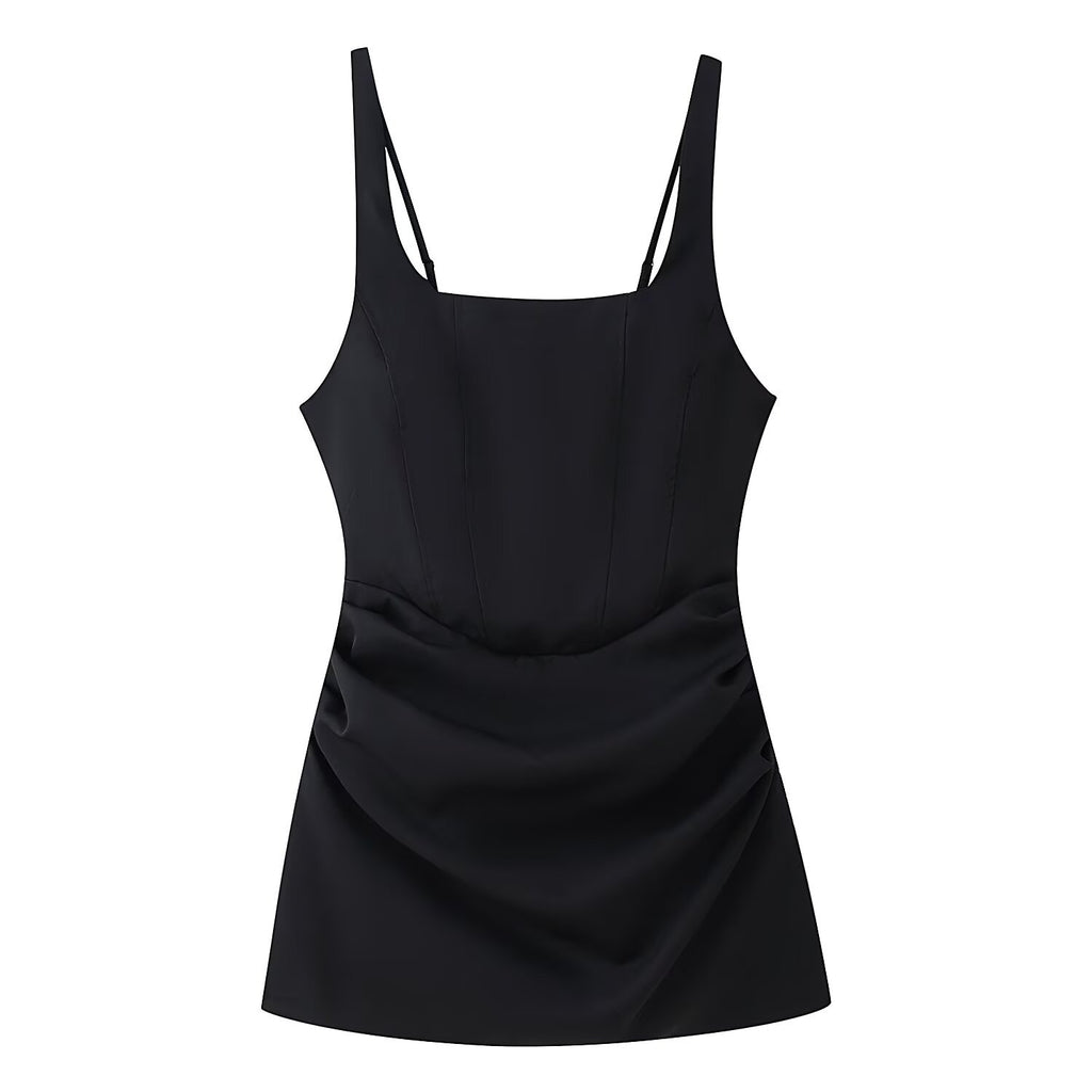 Graceful Creative Women's Fashion Three-color Suspender Dress