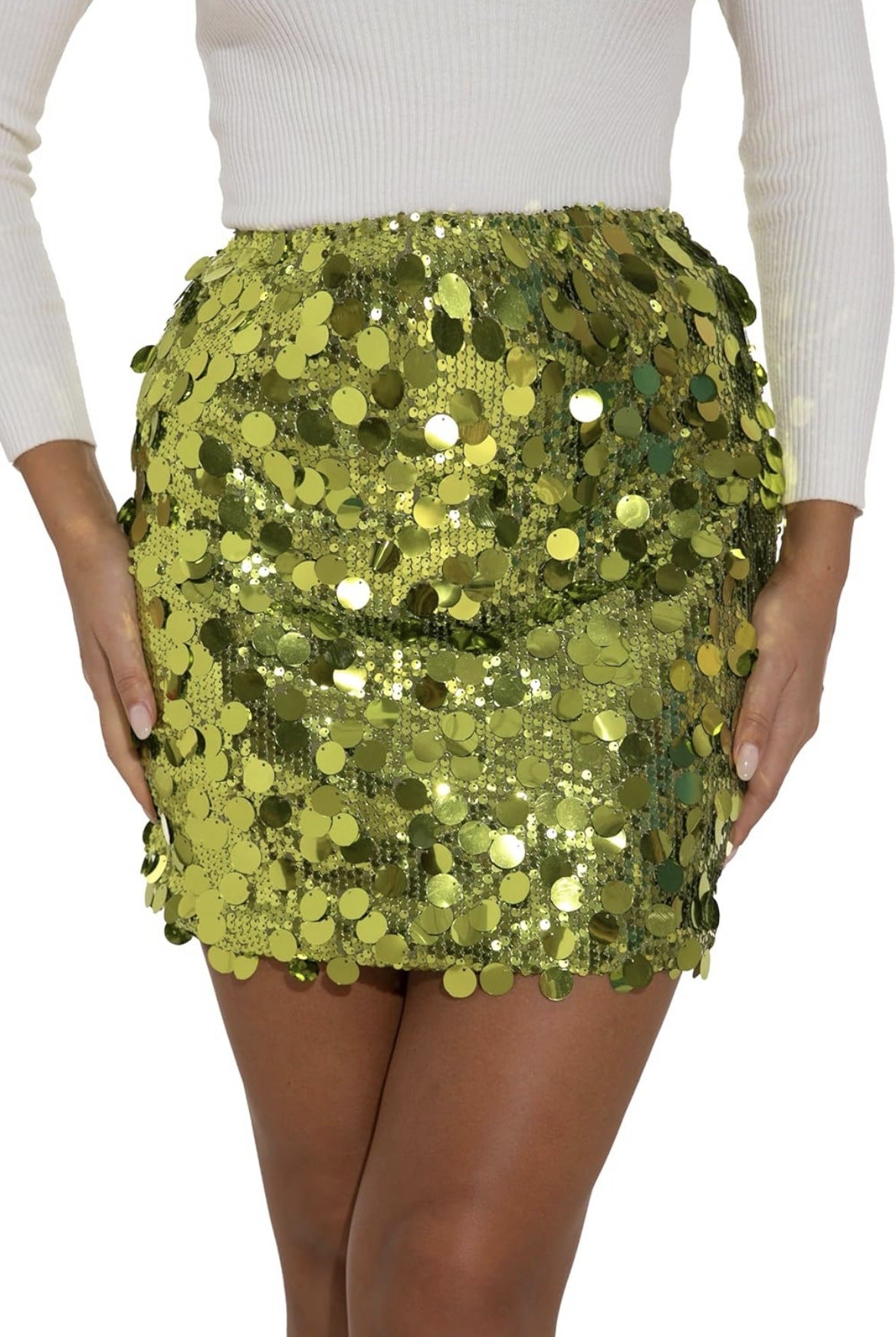 Women's Irregular Sequin Fashion Miniskirt Party Nightclub Skirt
