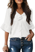 Versatile Popular Pretty Fashionable Ruffled Loose Tops