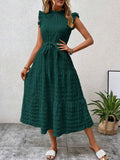 Casual Women's Bohemian Sleeveless Large Swing Dress