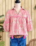 Women's Sleeve Shirt Summer Lapel Loose Thin Blouse