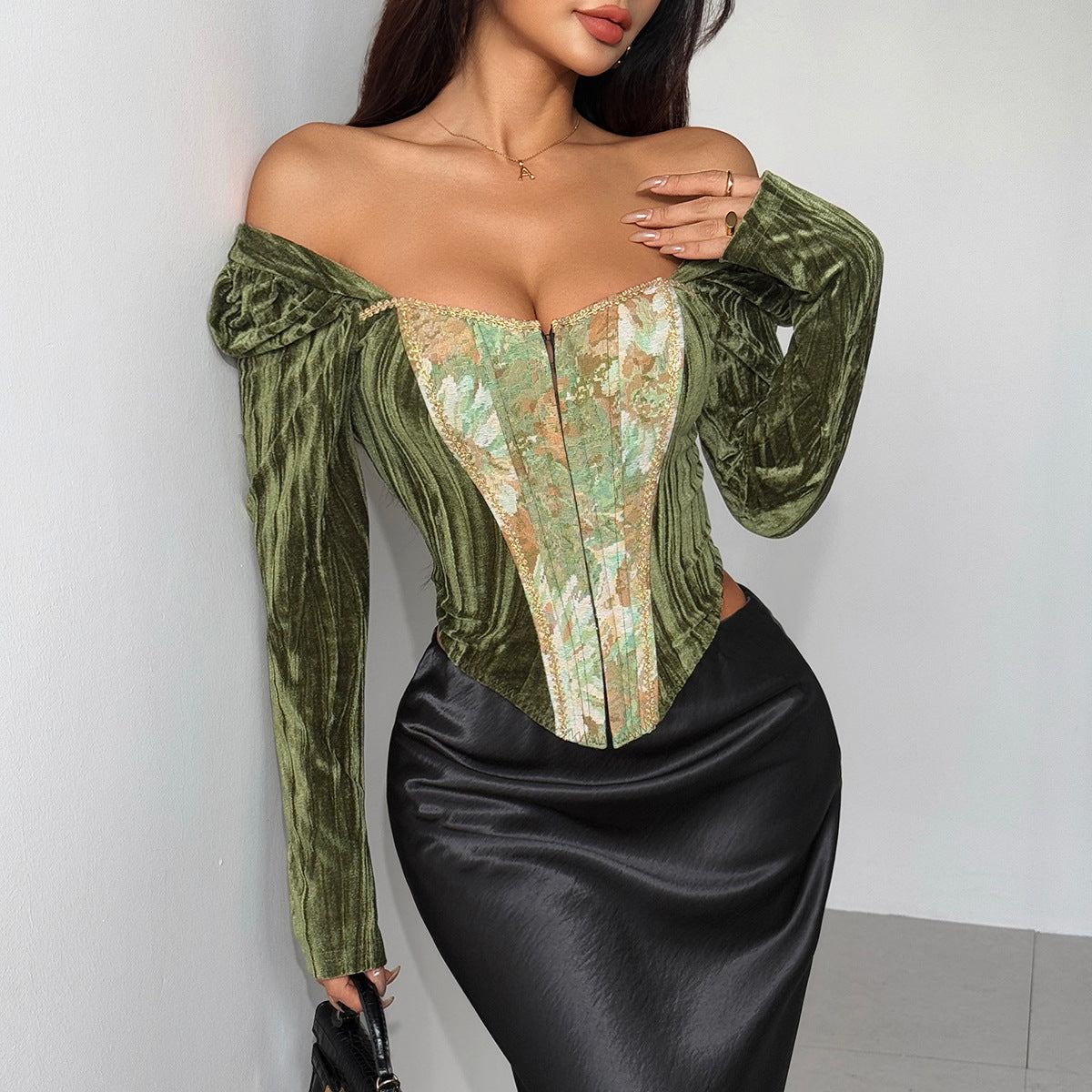 Advanced French Style Bandeau Sexy Monet Women's T-shirt