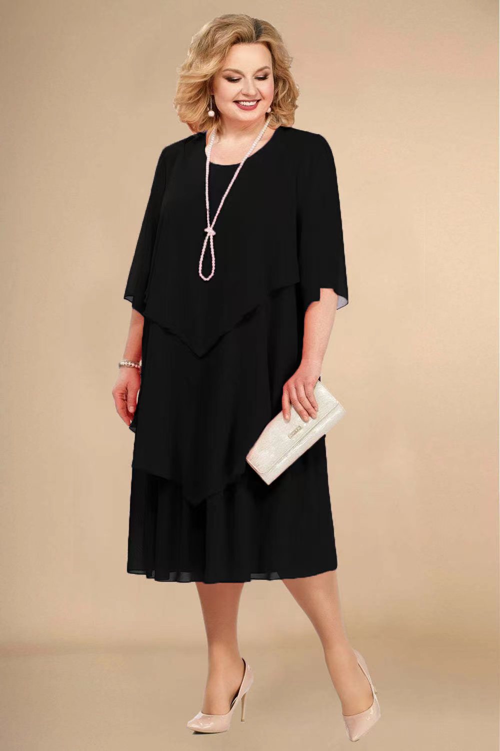 Trendy Versatile Durable Chiffon Mom Beach Dress
