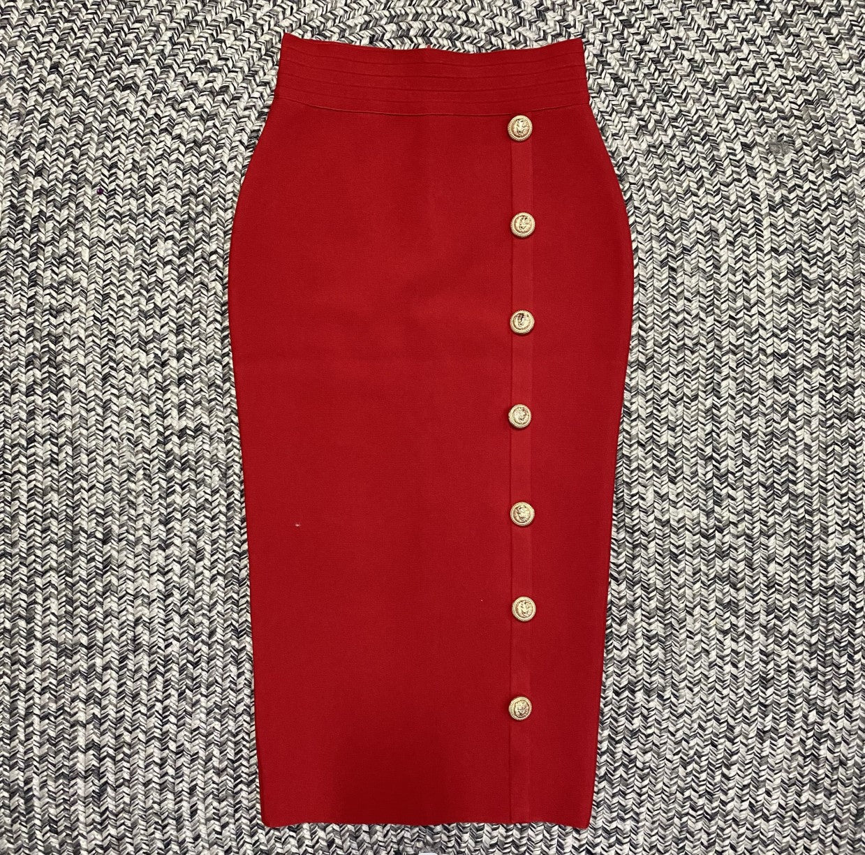Women's Colors Bandage Sexy Tight Metal Buckle Skirts