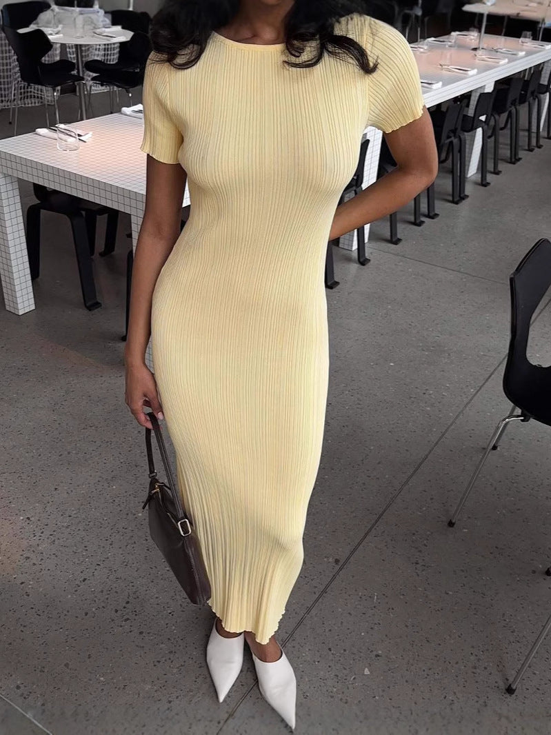 French Summer Design Advanced Sense Minority Slim Fit Long Dress