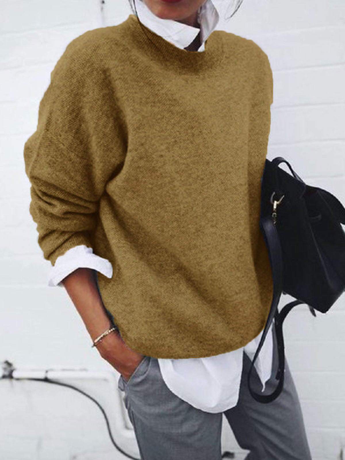 Classy Two-piece Collar Long Sleeve Outside Suits