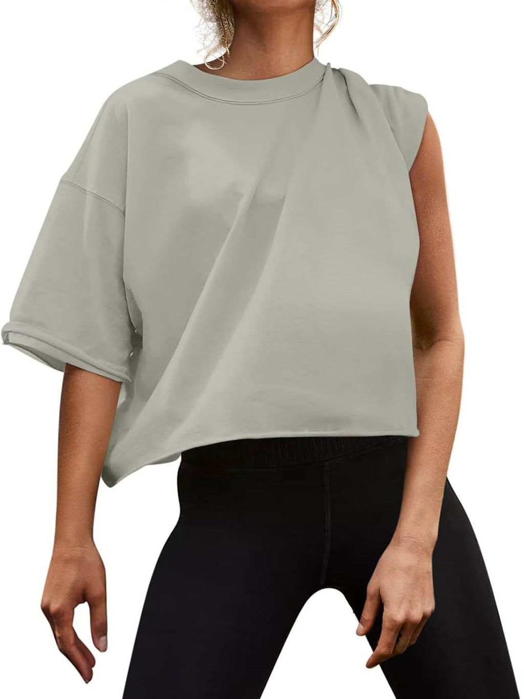 Sports Sleeve Yoga Leisure Workout Loose Women's T-shirt