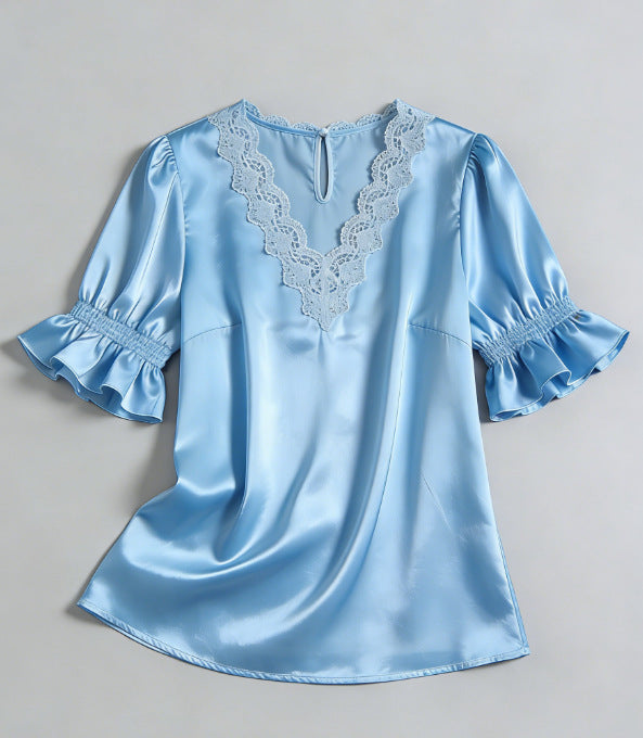 Versatile Beautiful Women's Ruffled For Shirt Blouse