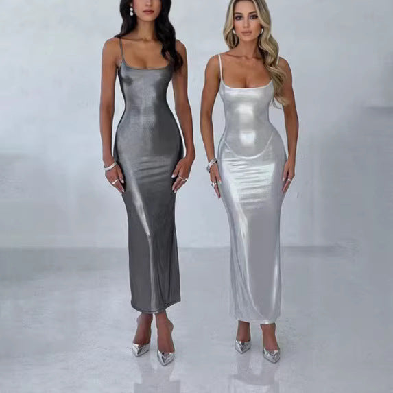Women's Winter Fashion Sexy Slim Strap Dress