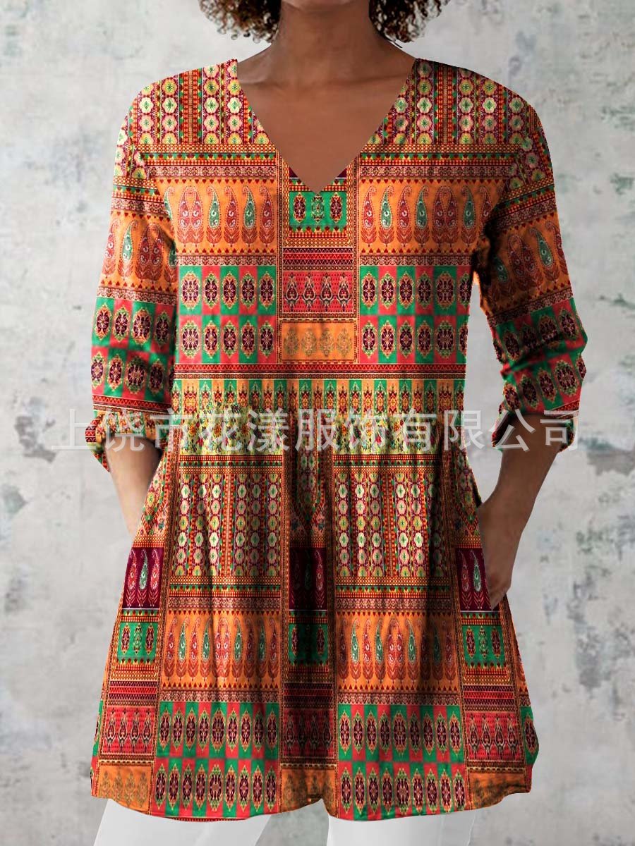 Beautiful Women's Printed Fashion Floral Casual Tops