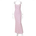 Women's Fresh Sweet Style Sheath Long Floral Dress
