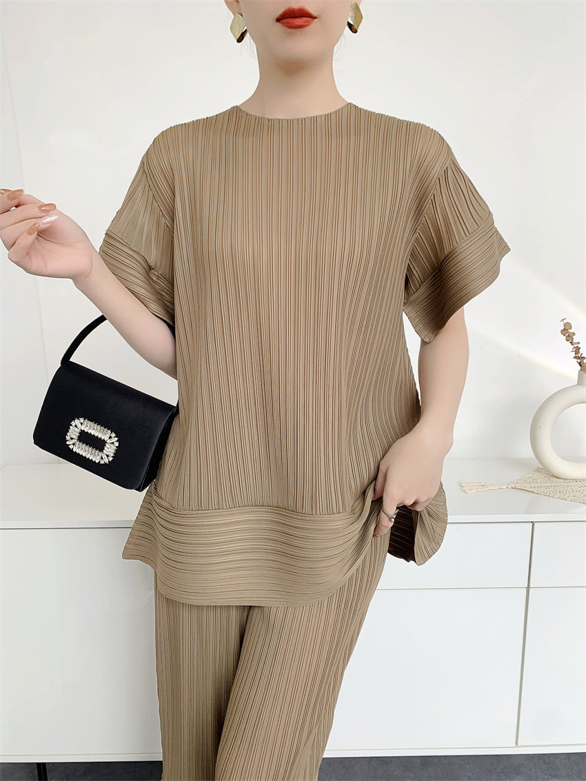 Women's Peplum Comfort Casual Stitching Loose Fashion Design Women's T-shirt