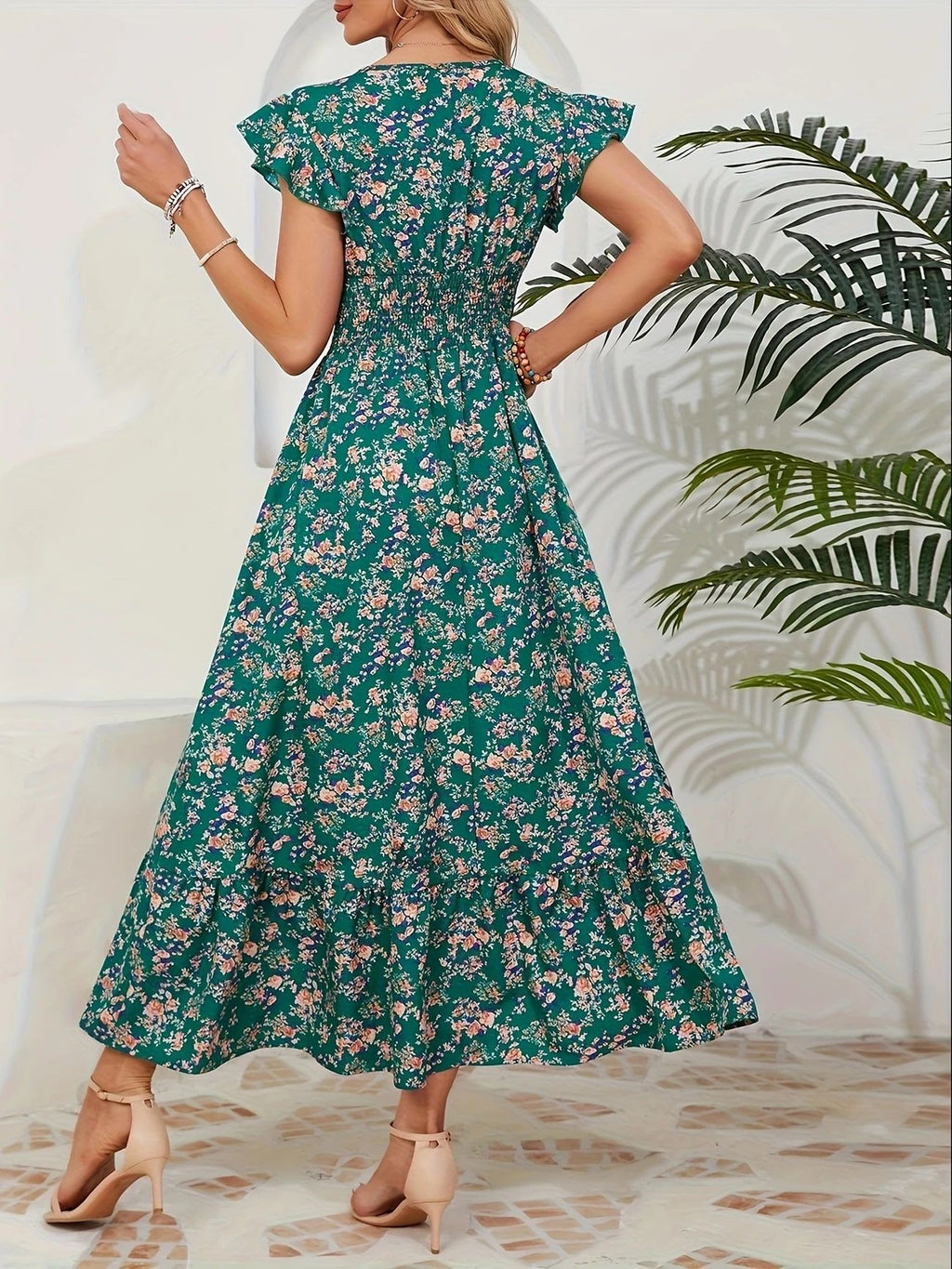 Classic New Charming Printed French Floral Skirts