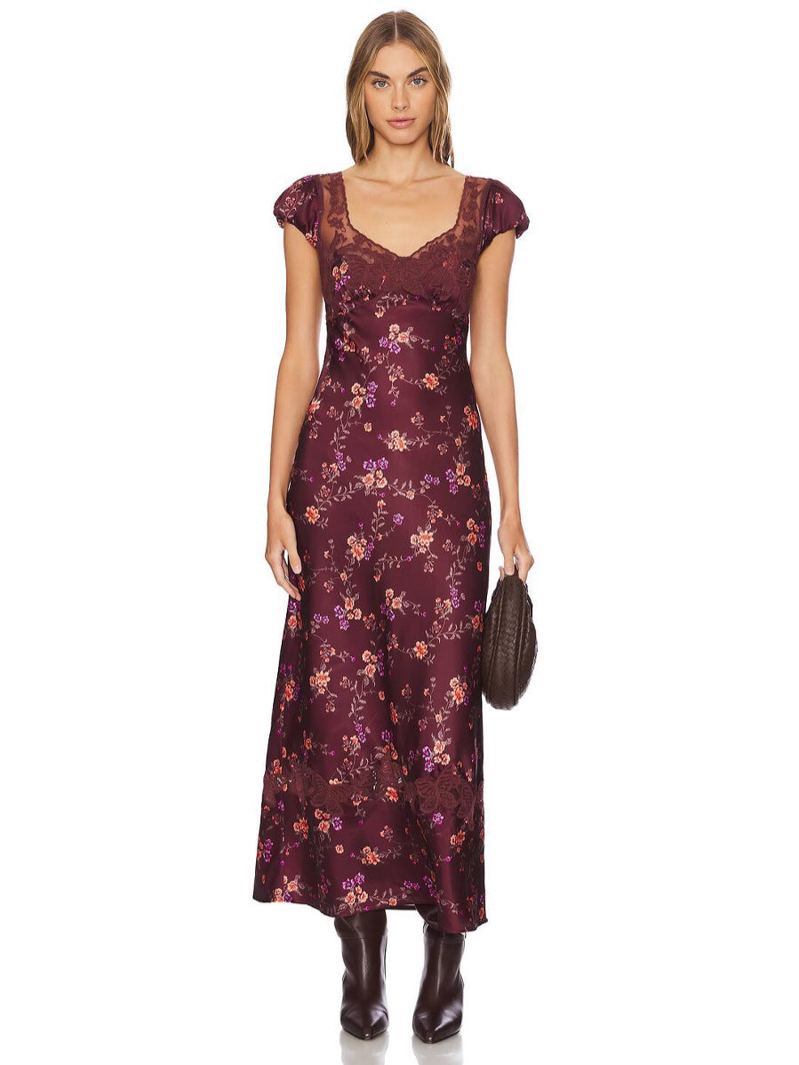 Attractive New Spring Fashion Forged Printed Dress