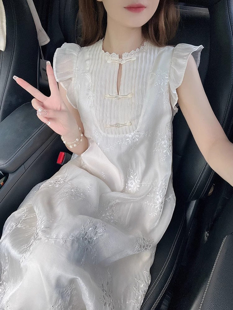 Women's Summer Design Warm Soft Temperament Flying Dress