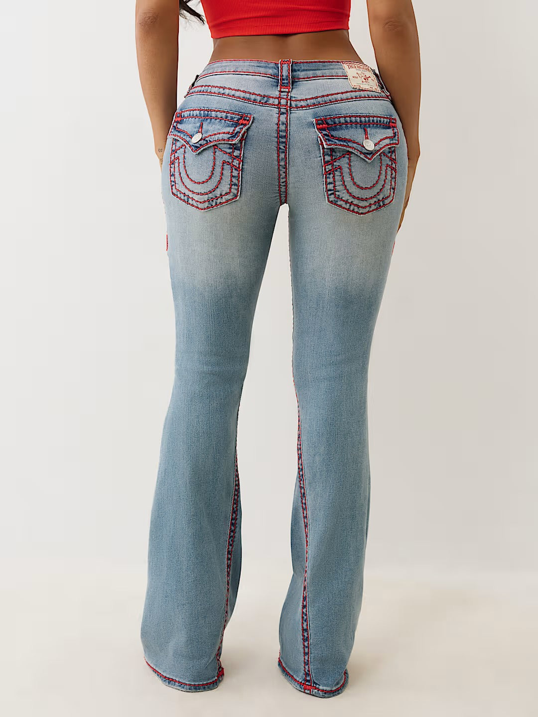 Women's Retro Fashion Embroidered Street Casual Low Waist Skinny Jeans