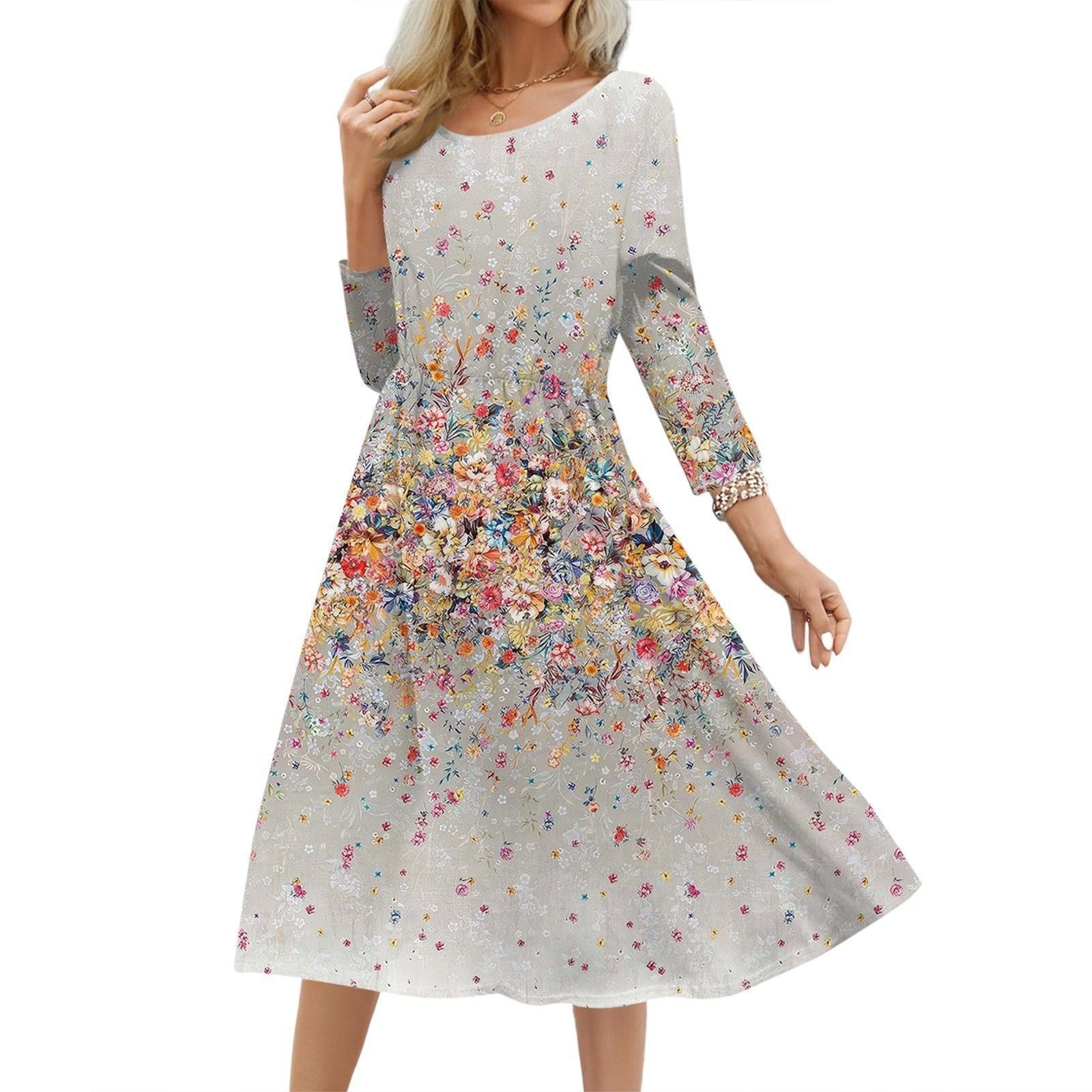 Women's Summer Long Printed Casual Fashion Ladies Skirts