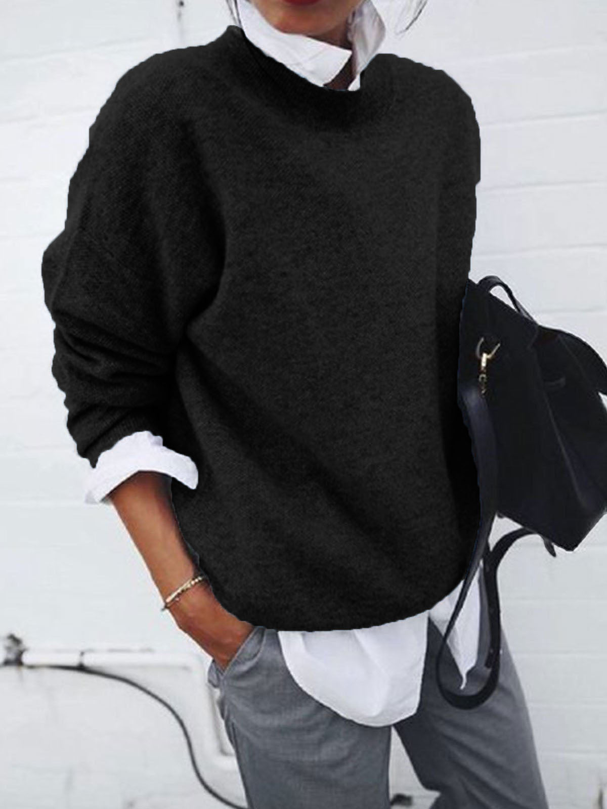 Classy Two-piece Collar Long Sleeve Outside Suits