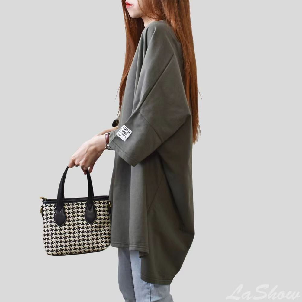 Women's Loose Mid-length Casual Fashion Round Neck Half Women's T-shirt