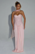 Women's Long Sexy Deep Tube Zipper Slim Fit Dress