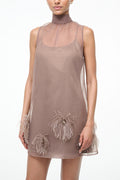 Women's Lace Up Sleeveless Party Casual Zipper Dress