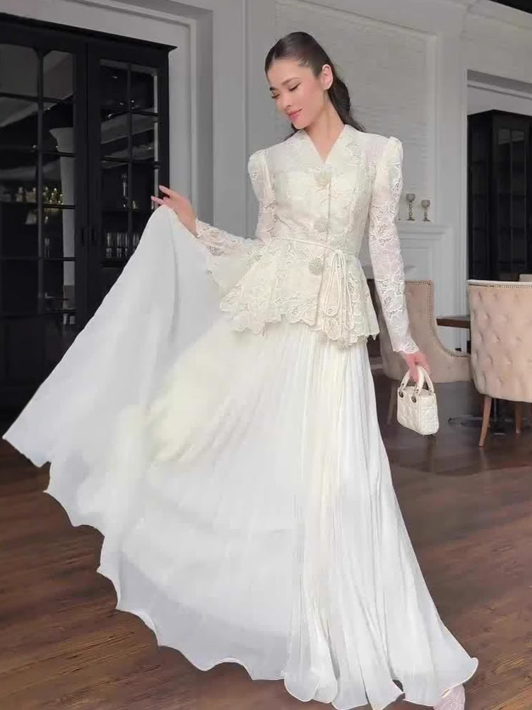 Women's Autumn Noble Elegant Temperament Long Sleeve Dress