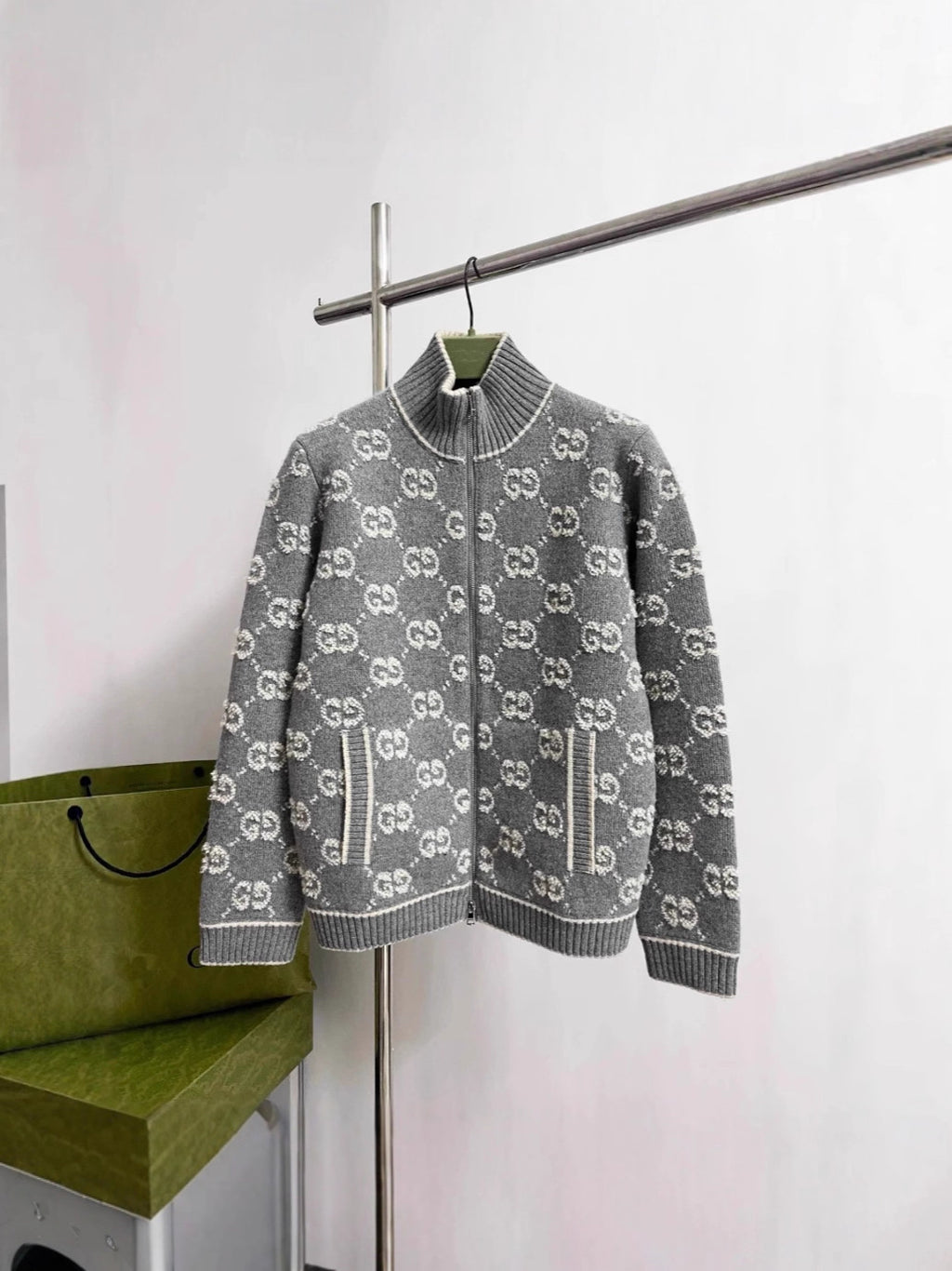 Version Knitted Long Sleeve Full Printed Three-dimensional Women's Sweater
