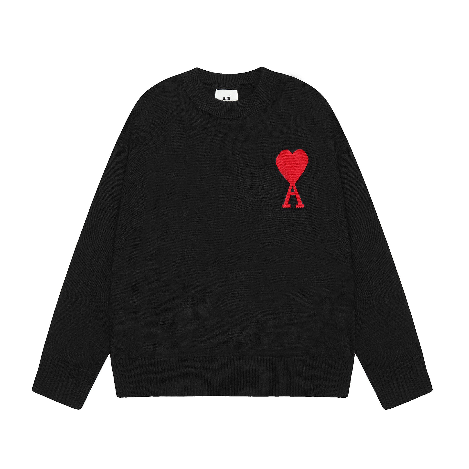 Round Neck Small Love Fashion Female Couple Loose Long Women's Sweater