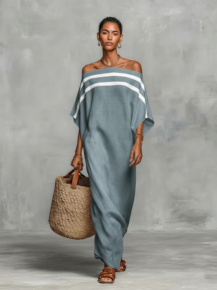 Women's Summer Loose Vacation Batwing Sleeve Dress