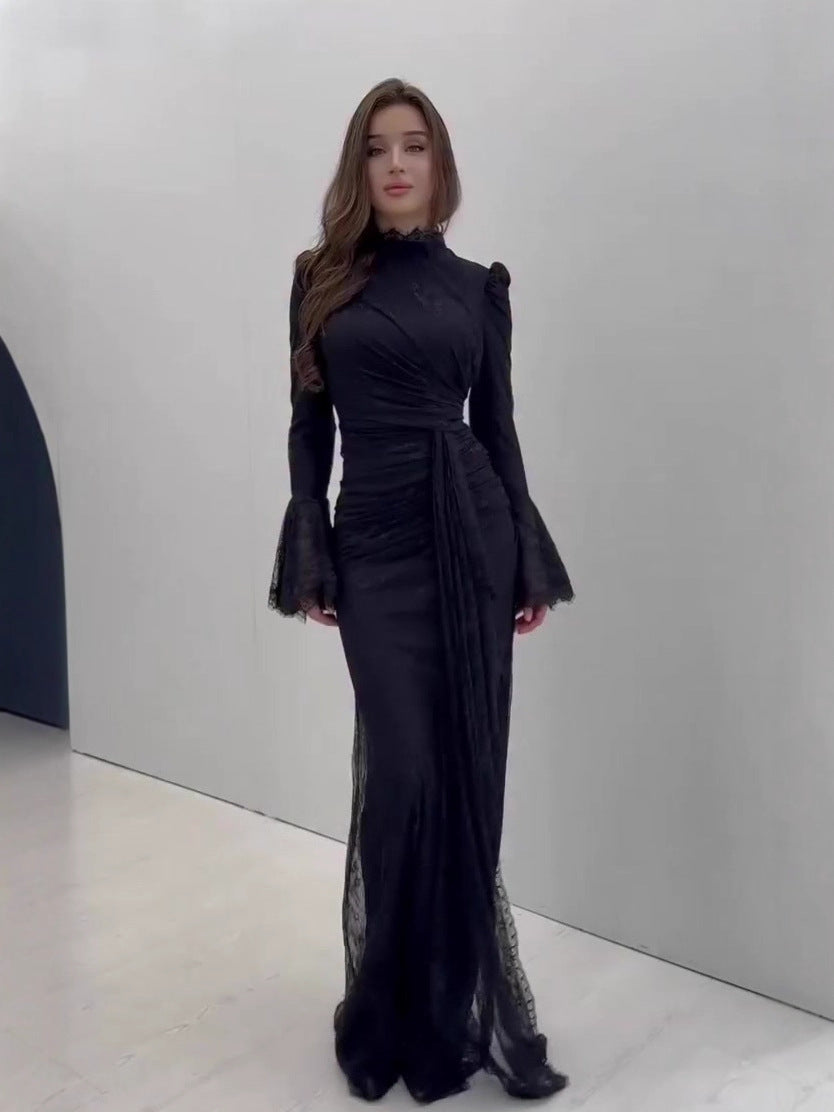 Women's Spring Fresh Elegant Noble Long Sleeve Dress