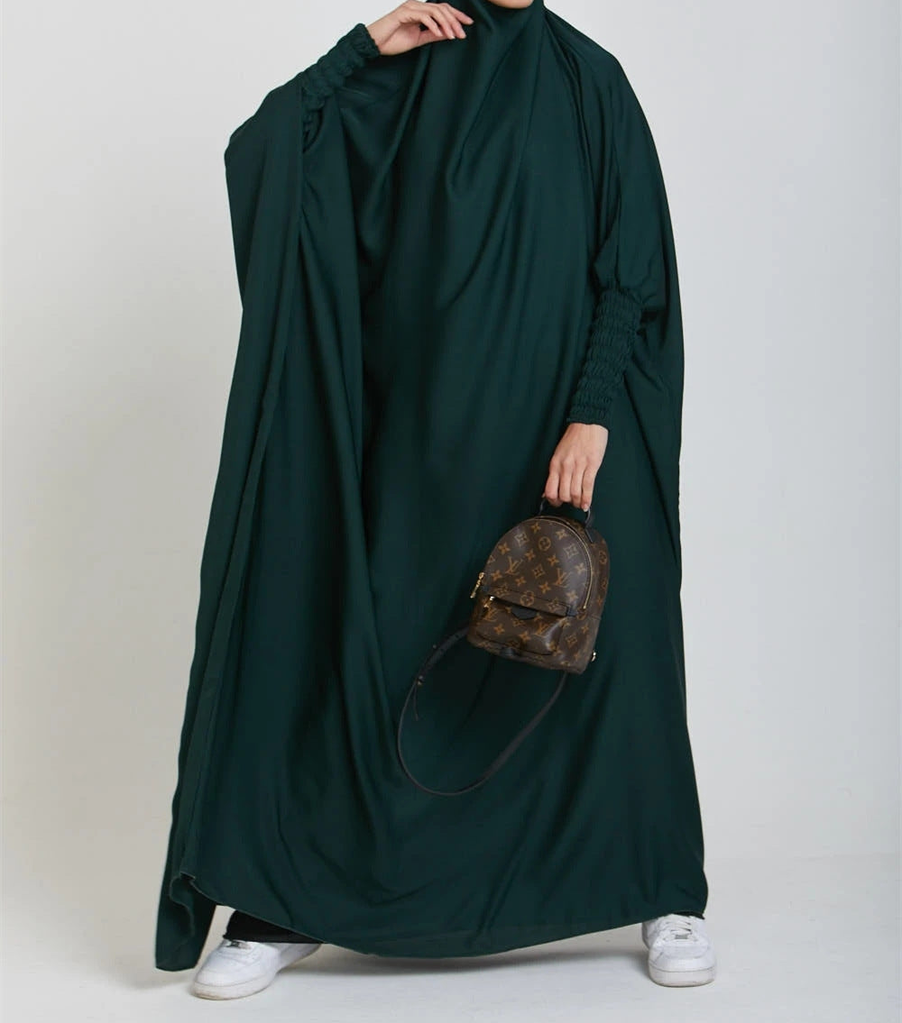 Women's Robe Solid Color Loose Malay Dress