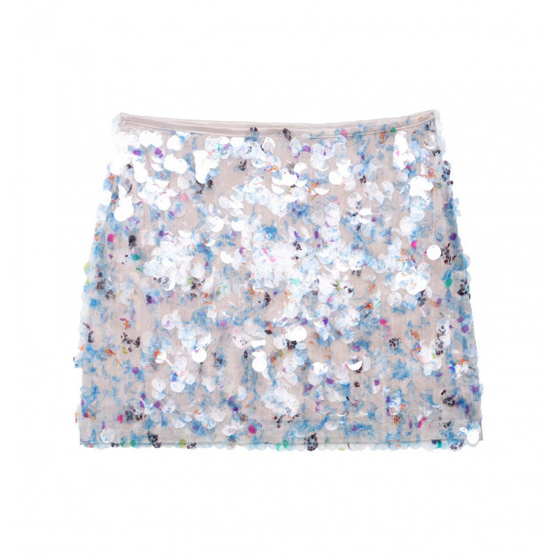 Women's Design Sequined A- Line Style Shorts