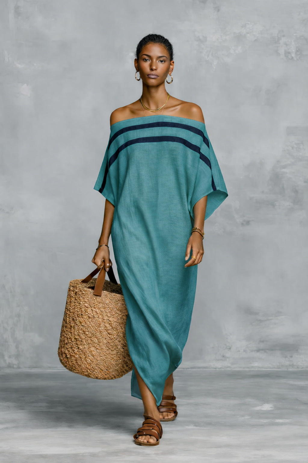 Women's Summer Loose Vacation Batwing Sleeve Dress