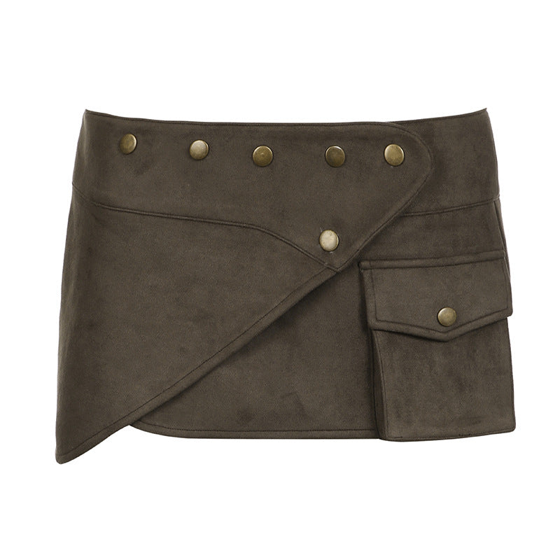 Women's Personality Rivets Leather Punk Sexy Hot Skirts