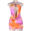 Halter Collar Holiday Island Sheath Hot Skirts