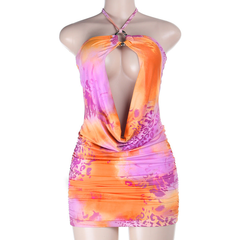 Halter Collar Holiday Island Sheath Hot Skirts
