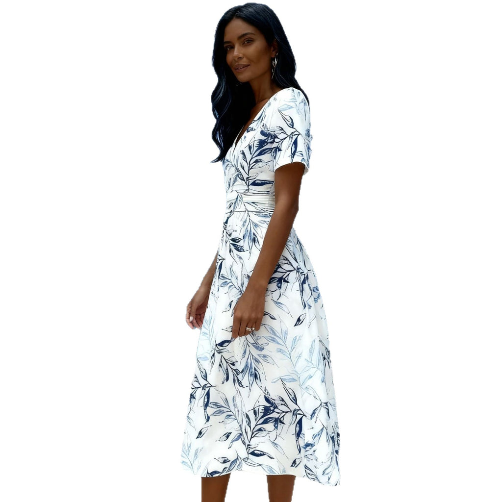 Women's Sweet Elegance Sleeve Printed A- Line Shorts