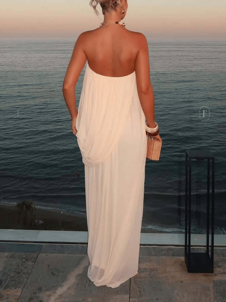 Sexy Minimalist Pure Color Pleated Design Skirts