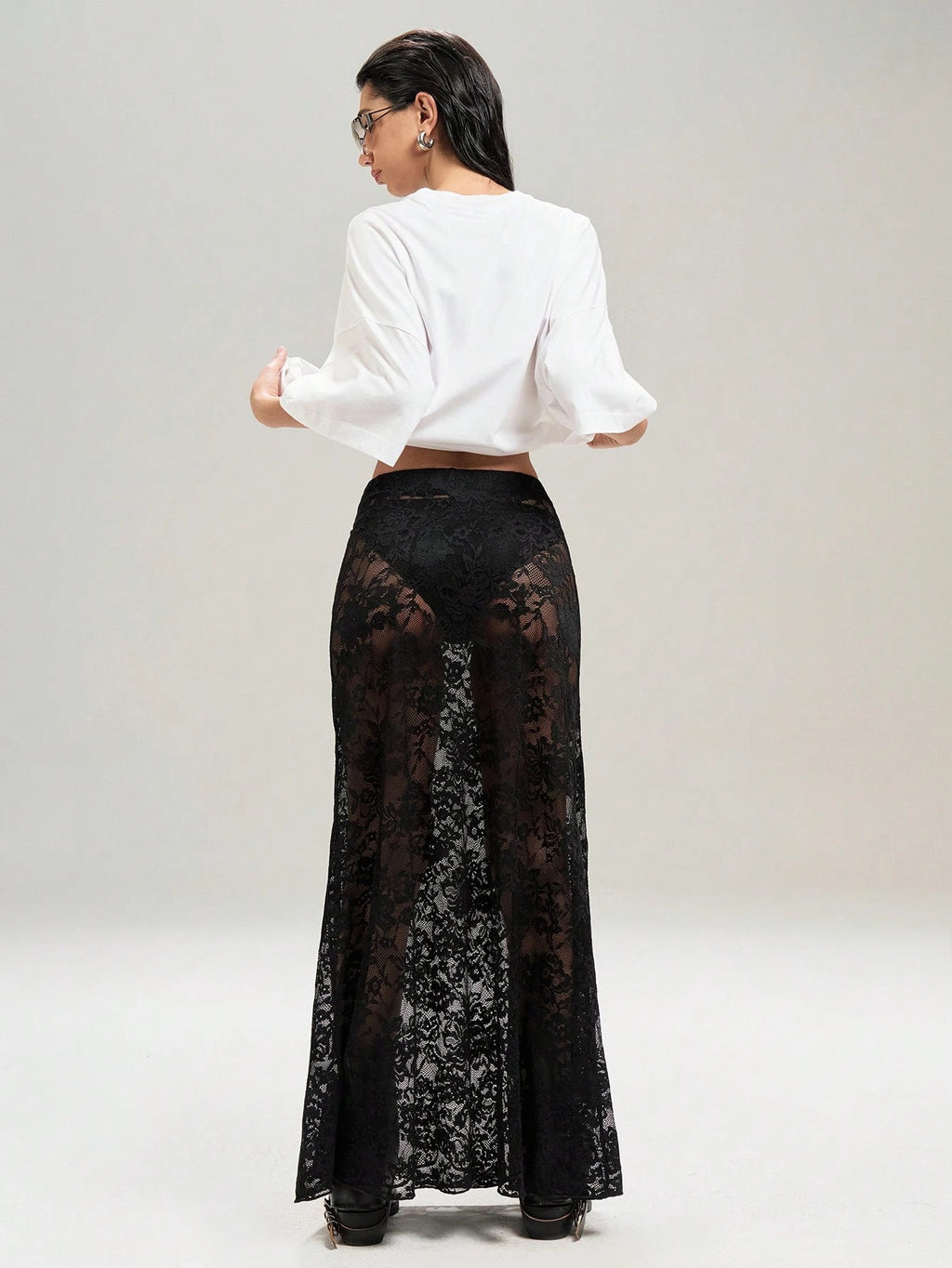 Women's Color Sheath Street Fashion High Waist Skirt