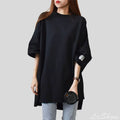 Women's Loose Mid-length Casual Fashion Round Neck Half Women's T-shirt