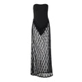 Women's Sexy Lace Tube Backless Mesh Solid Dress