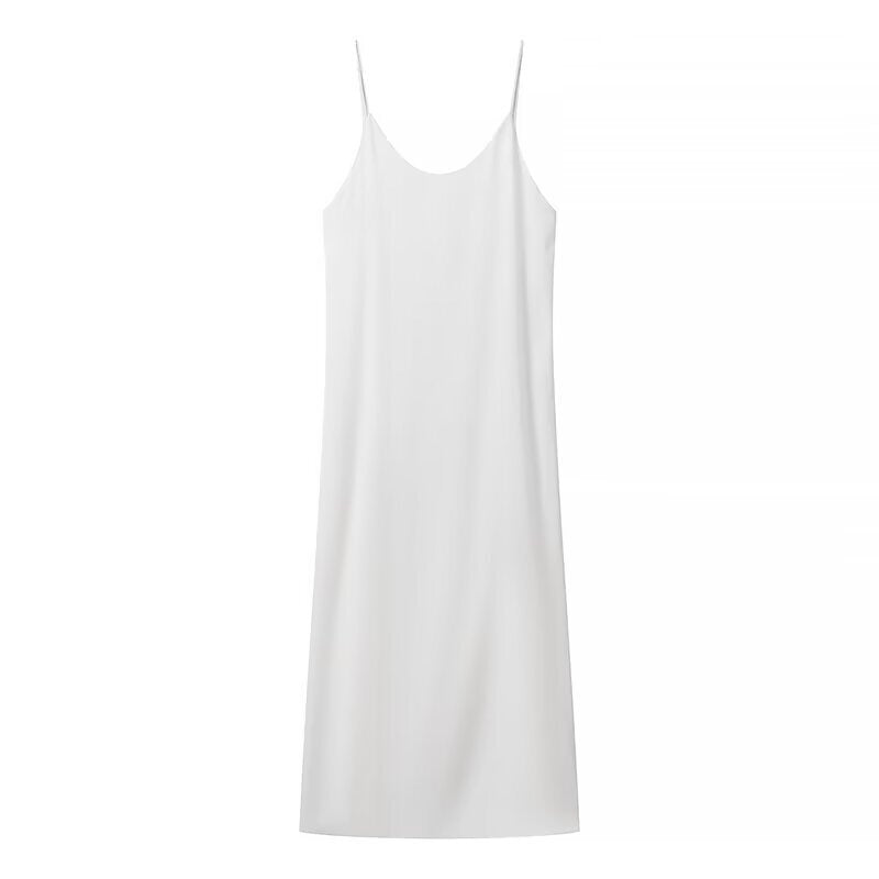 Women's Early Spring Backless Sleeveless Double Strap Dress