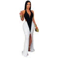 Women's Fashion Wear Sexy Arm Covering Split Dress