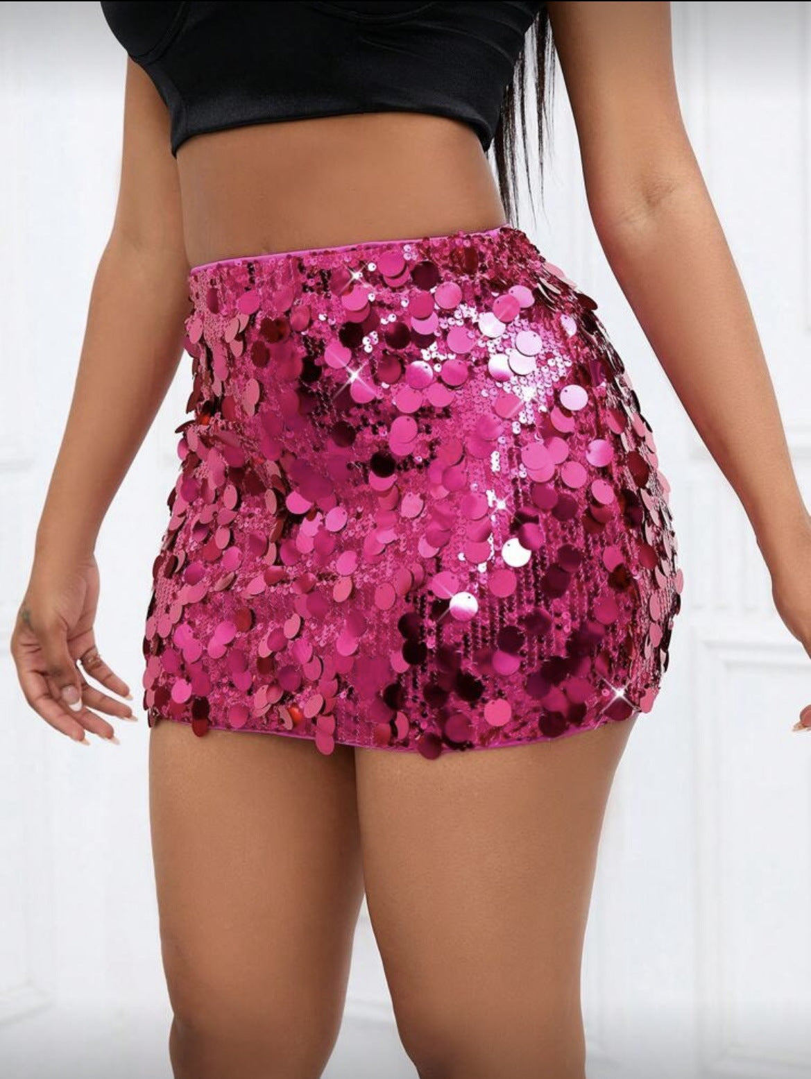 Women's Irregular Sequin Fashion Miniskirt Party Nightclub Skirt