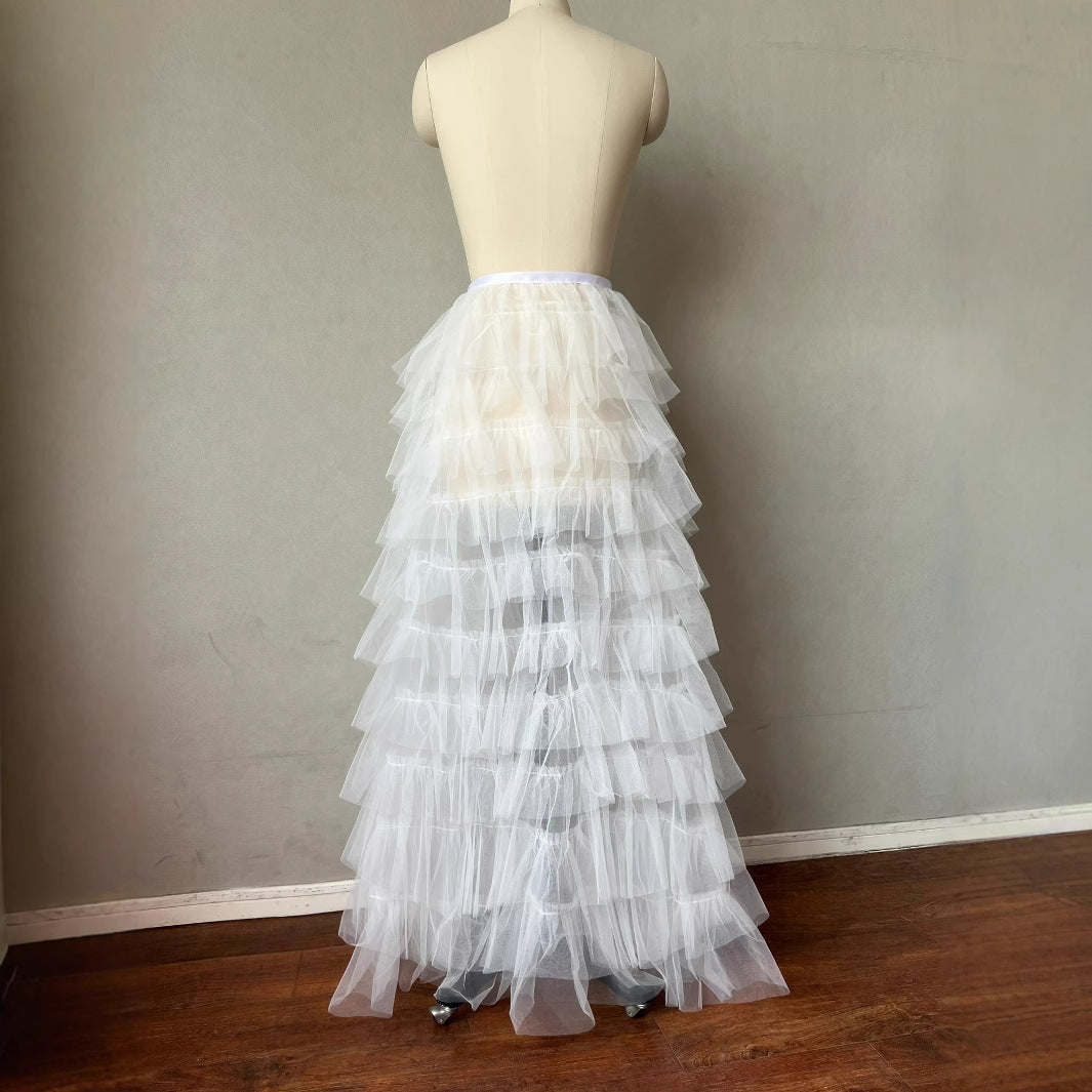 Pettiskirt Gauze Bridesmaid Dress Light Large Swing Mop Skirt
