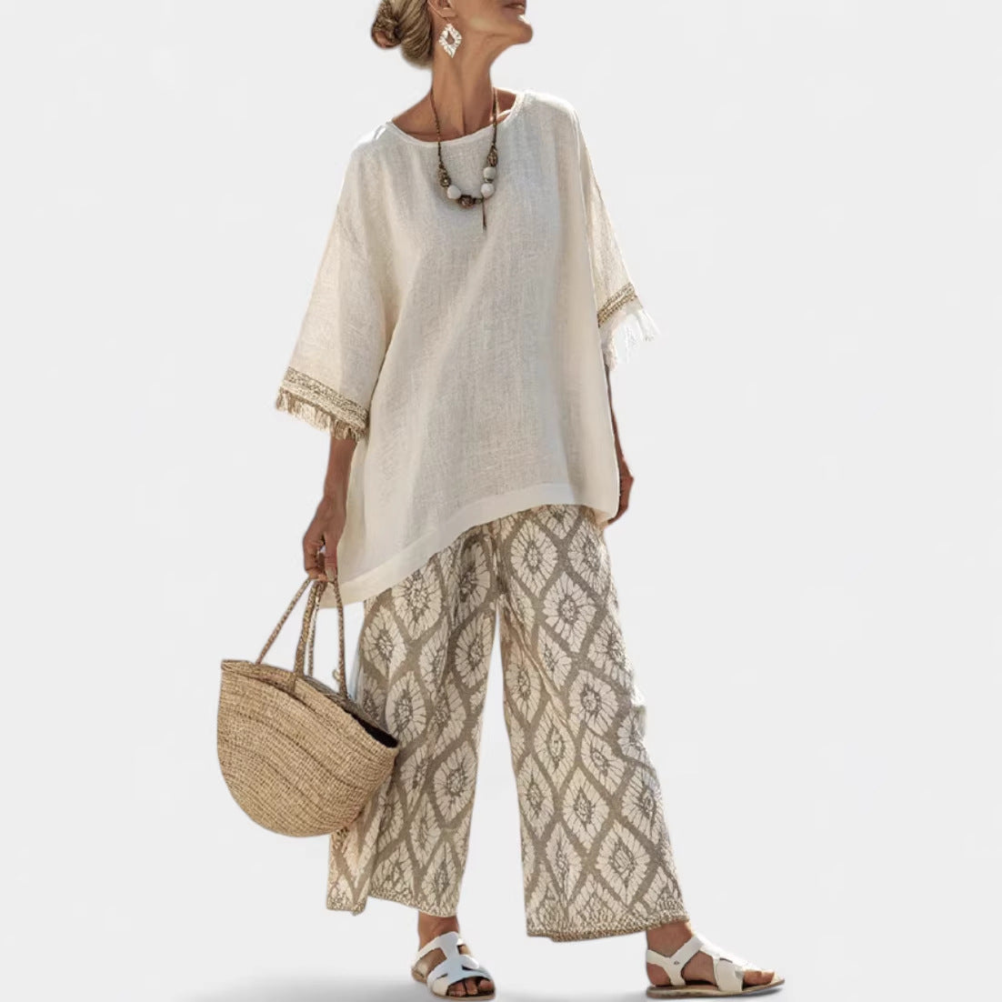 Women's Large Loose Casual Summer Fashion Seaside Blouse