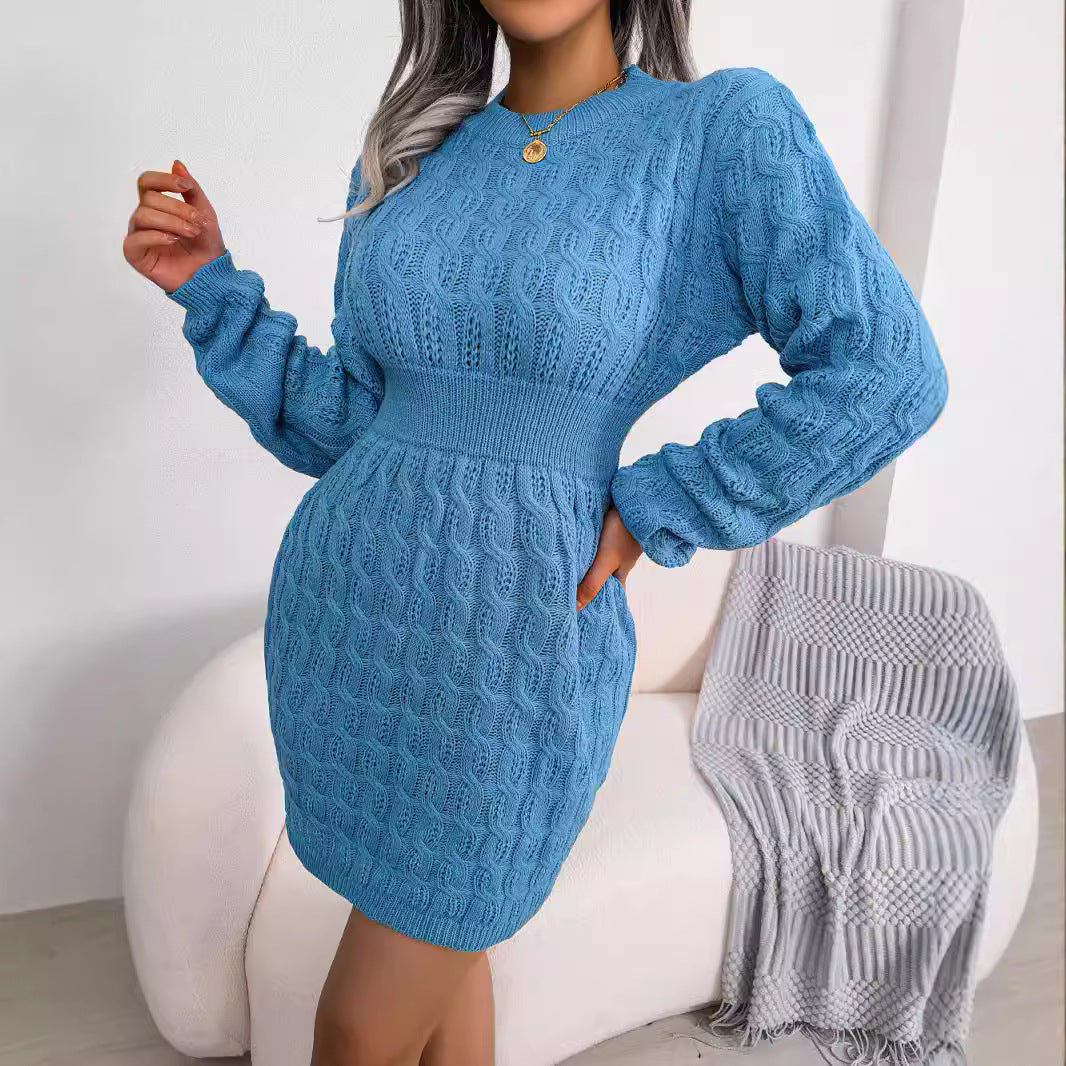 Women's Casual Twist Waist Sheath Base Dress