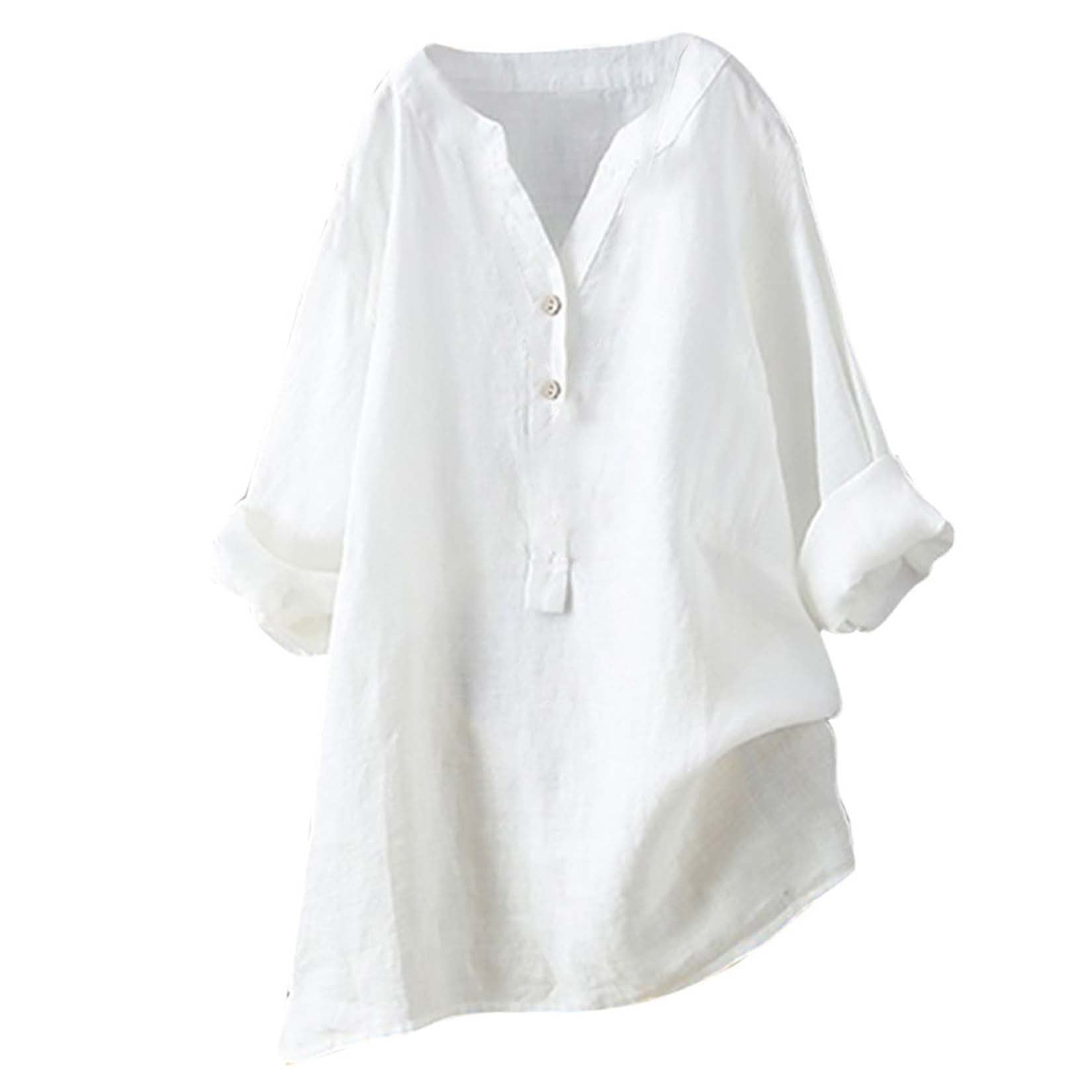 Women's Color Stand Collar Button Long Sleeve Tops